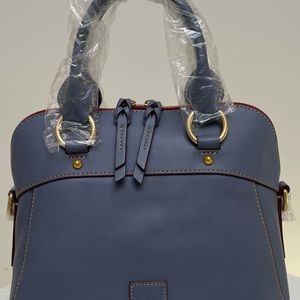 Dooney & Bourke Florentine Cameron Satchel - Steel Blue, New with tags.